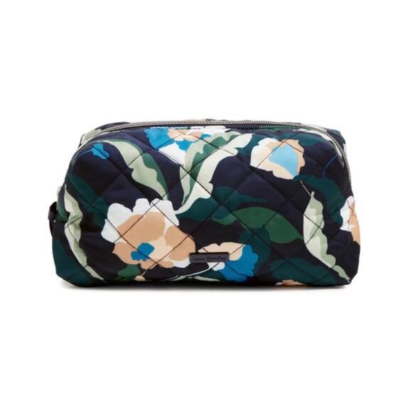 Vera Bradley Medium Cosmetic Bag Immersed Bloom - Picture 2 of 5